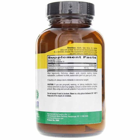 Chelated Magnesium Glycinate 400 Mg, CTL